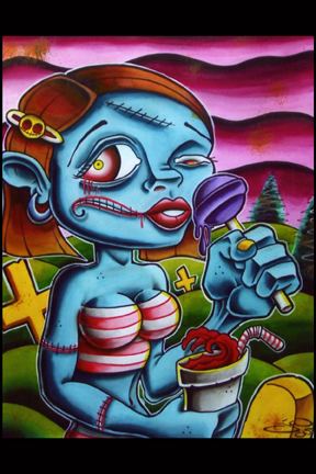 Art Galleries - Zombie Girl - 16673